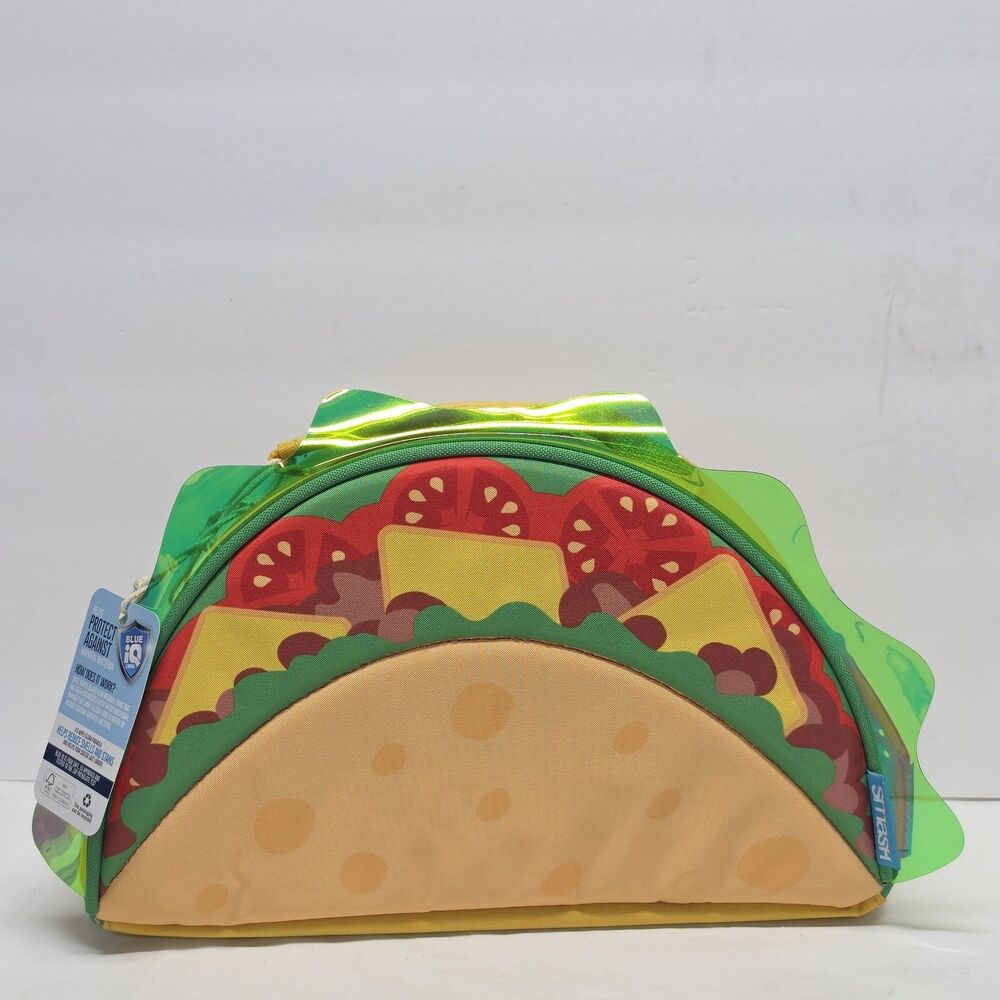 NEW Smash Taco Shell School Lunch Bag Insulated NWT Colorful